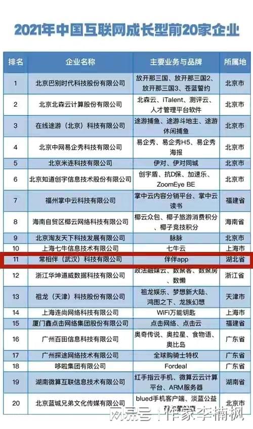 互联网百强企业地域分布分析 北京占据主导地位，武汉与成都展现区域潜力